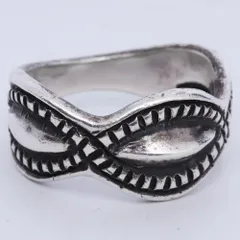 16号 LARRY SMITH LEAF CUT RING REPOUSSE シルバー RG-0087のサムネイル
