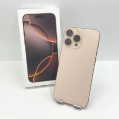 美品 iPhone 16 Pro Max 256GB SIMフリー MYWJ3J/A デザートチタニウム バッテリー最大容量100％ 【C6408】