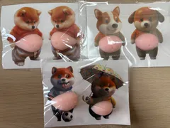 【3枚6匹セット】デブ犬 お腹ぷにぷにシール 3Dお腹  マシュマロ触感 かわいい スクイーズ ステッカー ストレス解消 携帯電話 手帳 デコレーション用