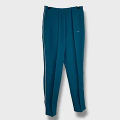 ☆adidas☆アディダス☆80s☆西ドイツ☆デサント製☆トラックパンツ☆サイドライン☆ジャージ☆ターコイズグリーン☆S相当☆B26M