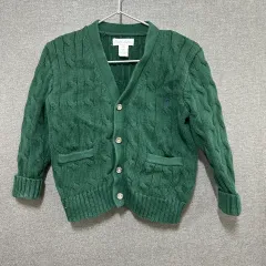 ラルフローレン キッズ グリーン カーディガン 24M