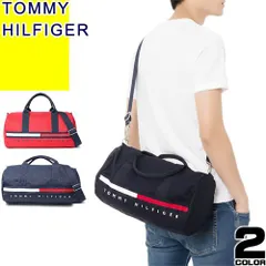 トミーヒルフィガー TOMMY HILFIGER バッグ ショルダーバッグ トートバッグ メンズ レディース ボストンバッグ ダッフルバッグ ドラムバッグ 2way 大きめ 斜めがけ かっこいい ブランド 軽量 紺色 赤 ネイビー レッド 6944610