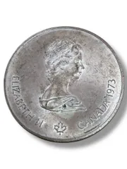 [60]260121-010261-41 NT500 1976年 モントリオールオリンピック 5ドル銀貨 アンティーク コインのサムネイル