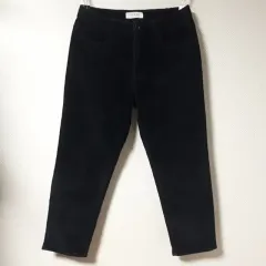 31/GUESS ブラック コーデュロイ テーパードパンツ/31-661