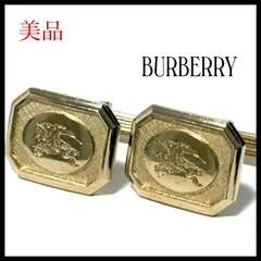 バーバリー  カフス  カフリンクス  ゴールド  金  ホースロゴ  ビジネス  結婚式  美品  BURBERRY