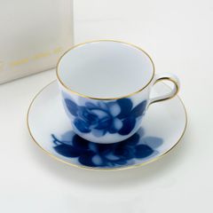 大倉陶園 色蒔きモーニングカップ＆ソーサー ライトグリーン 2客