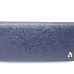 Ft1312391 ダンヒル 長財布 二つ折り 札入れ ベルグレイヴ ネイビー メンズ Dunhill 中古