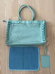 ザッカマート ハートバックル 痛バッグ ミント グリーン A3 量産型 オタク