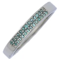 美品 PT0.11ct パライバトルマリン リング 指輪 Pt950-3.4g 11号 #51 プラチナ【♀】【A】【レディース】★■604043【中古】