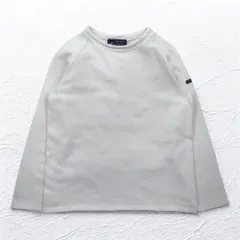 SAINT JAMES フランス製 ボートネック バスクシャツ M ホワイト コットン