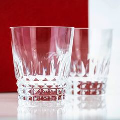 本物の『オールドバカラ』クリスタルプレート20cmフロストガラス