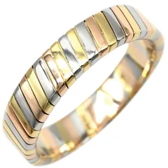 ブルガリ BVLGARI リング 指輪 トゥボガス リング イエローゴールド×ホワイトゴールド×ピンクゴールド 18K 750 18金 トリプルカラー Ring 3カラー  15.5号【中古】