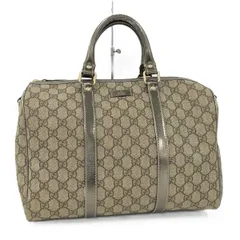 GUCCI ハンドバッグ ミニボストンバッグ GGスプリーム レザー ブラウン 1936063