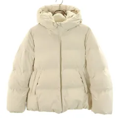 UNIQLO ユニクロ シームレス ダウンパーカー M アイボリー レディース 古着