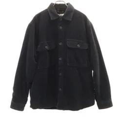 ZARA ザラ 長袖 中綿 コーデュロイシャツ M ブラック メンズ 古着
