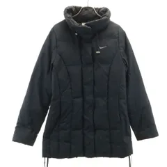 NIKE ナイキ ダウンコート M ブラック系 レディース 古着