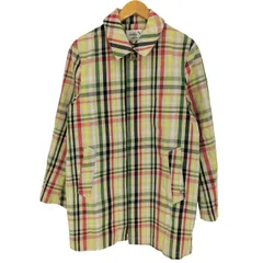 アーノルドパーマー Arnold Palmer マルチカラー チェック 比翼ボタン コットン ステンカラーコート メンズ JPN：3 