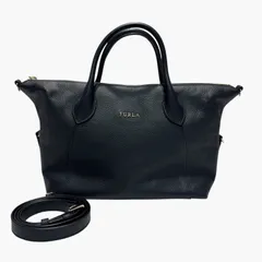 超美品！FURLA フルラ　レザー　2way ショルダーバッグ　ハンドバッグ　ブラック