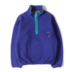Patagonia パタゴニア スナップT サイズ:S | 希少 コバルトカラー | 90s スナップT フリース ジャケット | USA製 Rタグ 1991年製 | ヴィンテージ 古着 | トップス【メンズ】【中古】