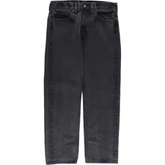 古着 リーバイス Levi's 505 ブラックデニム テーパードデニムパンツ メンズw32相当/eaa615321