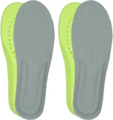 APOSITV 子供 インソール キッズ 中敷き サイズ調整 クッション 衝撃吸収 運動靴 上履き 2足セット (グレー,  Lサイズ20.5cm～21.0cm)