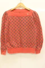 【中古】 BURBERRY BLUE LABEL レディーススウェット 38 スウェット BURBERRY BLUE LABEL 38 赤 レッド チェック