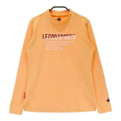 サイズ：S LE COQ GOLF ルコックゴルフ  モックネック 長袖Tシャツ  オレンジ系 [240101624744] ゴルフウェア レディース ストスト