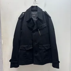 BURBERRY BLACK LABEL バーバリーブラックレーベル MILITARY TRENCH JACKET トレンチジャケット BMP10-350-09 ブラック size:M【中目黒B02】