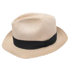 カシラ CA4LA KNOX パナマハット 中折れ帽 麦わら帽子 59cm ベージュ 00392のサムネイル