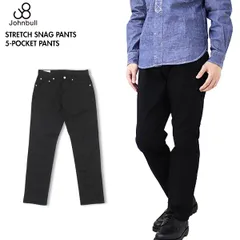 ［定番］Johnbull ジョンブル JM233P04 SNUG PANTS スナッグパンツ 5Pパンツ スリムパンツ ストレッチ ロングセラー 30ブラック Mのサムネイル