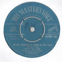 7” Danny Williams We Will Never Be As Young As This Again / Passing B 45POP839 HIS MASTERS VOICE /00080