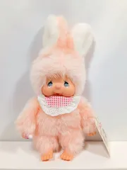 美品 セキグチ モンチッチのおともだち チムたん ぬいぐるみ スタイ タグ付き Sサイズ ピンク