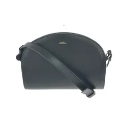 A.P.C. アーペーセー ショルダーバッグ  ハーフムーン　レザー    ブラック レディース / 240001189183