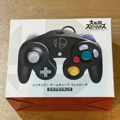 2-111【新古品】ゲームキューブコントローラ スマブラブラック 箱付き