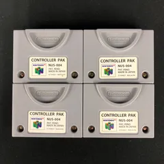 中古 ニンテンドー64 コントローラーパック 4個セット NINTENDO64 CONTROLLER PAK