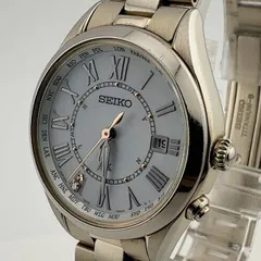 SEIKO 1B35-0AA0 セイコー LUKIA ルキア　レディース　腕時計 稼働品 電波ソーラー 受信確認済み　腕周り大【X330】