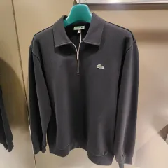 (新品) LACOSTE ラコステ メンズ ベーシック ハーフジップ スウェットシャツ (スウェット)