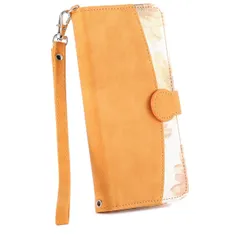 らくらくスマートフォン F-52B ケース 手帳型 ひまわり柄