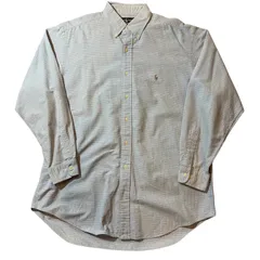 90s Ralph Lauren YARMOUTH L/s shirt / 90年代 ラルフローレン ヤーマス 長袖シャツ【E741】