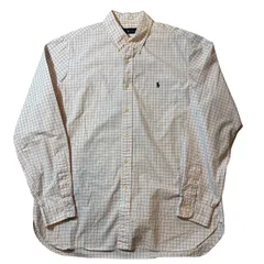 00s Ralph Lauren check L/s shirt / 00年代 ラルフローレン チェック柄 長袖シャツ【E742】