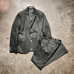 美品 MESSAGERIE セットアップスーツ ベージュ イタリア製 52 XL