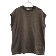 美品 BLAMINK ブラミンク コットンクルーネック刺繍ノースリーブTシャツ カットソー 7917-222-0011 サイズ0 グレー レディース 古着 中古 USED BLAMINK(ブラミンク)｜【BLMK】コットンクルーネック 刺繍