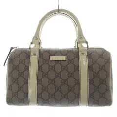 グッチ GUCCI ミニボストンバッグ ハンドバッグ GGスプリーム グレー 193604 /YO10 ■OH