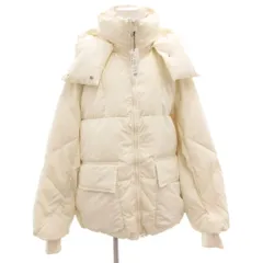 ページボーイ PAGE BOY タグ付き 2WAY中綿フードブルゾン ジャケット ジップアップ F 白 ホワイト /GV ■GY59