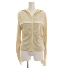 ルネ Rene RELAX ジップアップ パーカー 長袖 38 ベージュ 花柄 レース 6317010 /YMのサムネイル