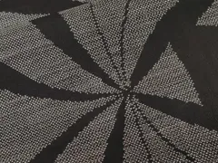 平和屋着物■本場大島紬　9マルキ　幾何学文　正絹　逸品　CABD3693ev