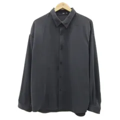 ハレ HARE カジュアルシャツ オーバーサイズ M チャコールグレー 無地 長袖 /YS46 ■GY58