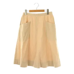 マーガレットハウエル MARGARET HOWELL フレアスカート ミモレ ロング 2 ベージュ /AT