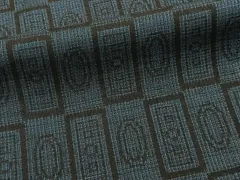 平和屋着物■本場大島紬　割込絣　幾何学文　正絹　逸品　CABD3119xi