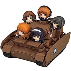 【中古】「未使用品」ねんどろいどもあ 号戦車 D型改 (H型仕様) 全長約16cm＋ねんどろいどぷち あんこうチーム 約6cm 西住みほ 秋山優花里 武部沙織 五十鈴華 冷泉